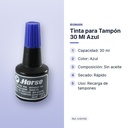 TINTA PARA TAMPÓN 30 ML AZUL - características principales