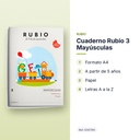 CUADERNO RUBIO 3 MAYÚSCULAS  - características principales