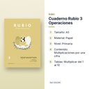 CUADERNO RUBIO 3 OPERACIONES - características principales