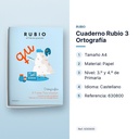 CUADERNO RUBIO 3 ORTOGRAFÍA  - características principales