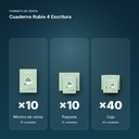 CUADERNO RUBIO 4 ESCRITURA - formato de venta: paquete de 10, caja de 40