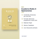 CUADERNO RUBIO 4 OPERACIONES  - características principales