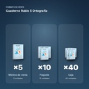 CUADERNO RUBIO 5 ORTOGRAFÍA  - formato de venta: paquete de 10, caja de 40