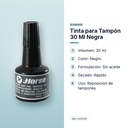 TINTA PARA TAMPÓN 30 ML NEGRA - características principales