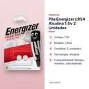 PILA ENERGIZER LR54 ALCALINA 1.5V 2 UNIDADES - características principales
