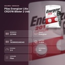PILAS ENERGIZER LITIO CR2016 BLISTER 2 UDS - resumen de atributos