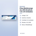PILAS MEDIARANGE AA LR6 ALCALINAS 1.5V 24 UNIDADES - características principales