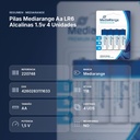 PILAS MEDIARANGE AA LR6 ALCALINAS 1.5V 4 UNIDADES - resumen de atributos