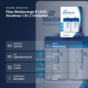 PILAS MEDIARANGE D LR20 ALCALINAS 1.5V 2 UNIDADES - resumen de atributos
