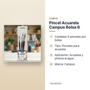 PINCEL ACUARELA CAMPUS BOLSA 6 - características principales