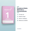 CUADERNO RUBIO ATENCIÓN Y CONCENTRACIÓN - características principales