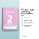 CUADERNO RUBIO ATENCIÓN Y CONCENTRACIÓN - características principales