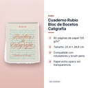 CUADERNO RUBIO BLOC DE BOCETOS CALIGRAFÍA - características principales