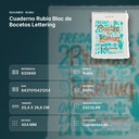CUADERNO RUBIO BLOC DE BOCETOS LETTERING  - resumen de atributos