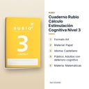 CUADERNO RUBIO CÁLCULO ESTIMULACIÓN COGNITIVA NIVEL 3 - características principales