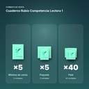 CUADERNO RUBIO COMPETENCIA LECTORA 1  - formato de venta: paquete de 5, palé de 40