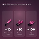MARCADOR FLUORESCENTE STABILO BOSS 70 ROSA - formato de venta: paquete de 10, caja de 100