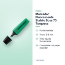 MARCADOR FLUORESCENTE STABILO BOSS 70 TURQUESA - características principales