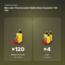 MARCADOR FLUORESCENTE STABILO BOSS EXPOSITOR 120 UDS - formato de venta: caja de 4