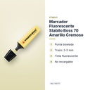 MARCADOR FLUORESCENTE STABILO BOSS 70 AMARILLO CREMOSO - características principales