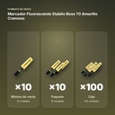 MARCADOR FLUORESCENTE STABILO BOSS 70 AMARILLO CREMOSO - formato de venta: paquete de 10, caja de 100