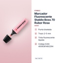 MARCADOR FLUORESCENTE STABILO BOSS 70 RUBOR ROSA - características principales
