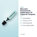 MARCADOR FLUORESCENTE STABILO BOSS 70 TOQUE DE TURQUESA - características principales