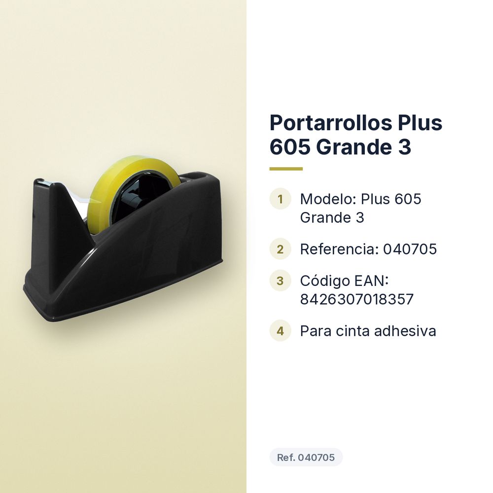 PORTARROLLOS PLUS 605 GRANDE 3 - características principales
