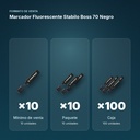 MARCADOR FLUORESCENTE STABILO BOSS 70 NEGRO - formato de venta: paquete de 10, caja de 100