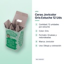 CERAS JOVICOLOR GRIS ESTUCHE 12 UDS  - características principales