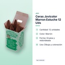 CERAS JOVICOLOR MARRON ESTUCHE 12 UDS - características principales
