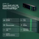 POWER BANK LEITZ USB 2600MAH CARGADOR DE PARED PORTÁTIL NEGRO - resumen de atributos