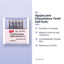 AGUJAS PARA ETIQUETADORA TEXTIL APLI 5UDS - características principales