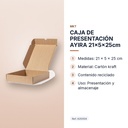 CAJA DE PRESENTACIÓN AYIRA 21x5x25cm - características principales