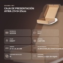 CAJA DE PRESENTACIÓN AYIRA 21x5x25cm - resumen de atributos