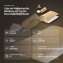 CAJA DE PRESENTACIÓN MEDIANA EN CARTÓN RECICLADO KRAFT BOXIT - resumen de atributos