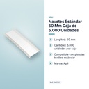 NAVETES ESTÁNDAR 50 MM CAJA DE 5.000 UNIDADES - características principales