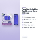 PAPEL DE SEDA LISO AZUL OSCURO BOLSA 10 HOJAS - características principales