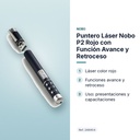 PUNTERO LÁSER NOBO P2 ROJO CON FUNCIÓN AVANCE Y RETROCESO - características principales