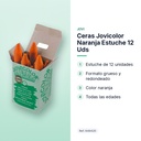 CERAS JOVICOLOR NARANJA ESTUCHE 12 UDS  - características principales