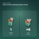 CERAS JOVICOLOR NARANJA ESTUCHE 12 UDS  - formato de venta: caja de 6