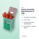 CERAS JOVICOLOR ROJO ESTUCHE 12 UDS - características principales
