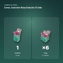 CERAS JOVICOLOR ROSA ESTUCHE 12 UDS  - formato de venta: caja de 6