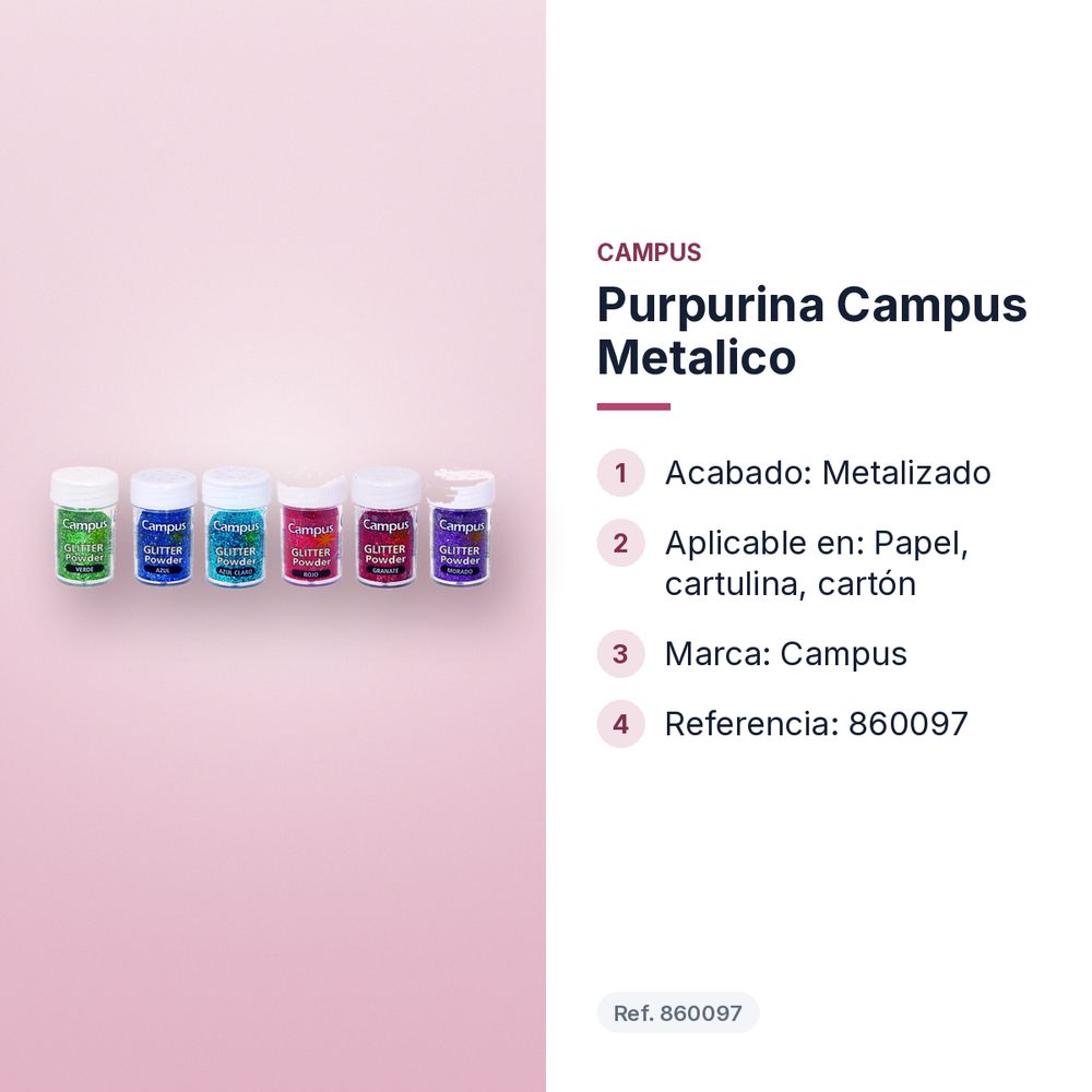 PURPURINA CAMPUS METALICO - características principales