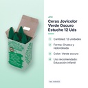 CERAS JOVICOLOR VERDE OSCURO ESTUCHE 12 UDS - características principales