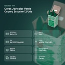 CERAS JOVICOLOR VERDE OSCURO ESTUCHE 12 UDS - resumen de atributos