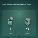 CERAS JOVICOLOR VERDE OSCURO ESTUCHE 12 UDS - formato de venta: caja de 6
