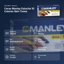 CERAS MANLEY ESTUCHE 10 COLORES SKIN TONES - resumen de atributos