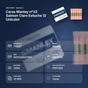 CERAS MANLEY Nº33 SALMON CLARO ESTUCHE 12 UNICOLOR - resumen de atributos