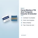 CERAS MANLEY Nº16 AZUL TURQUESA ESTUCHE 12 UNICOLOR - características principales